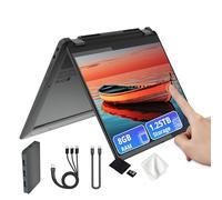 Lenovo Flex 5i Chromebook Plus 14" WUXGA Touchscreen 2-in-1 Laptop, Intel Core i5-1334U, 8GB LPDDR4x, 1.25TB Storage (256GB SSD e 1TB Docking Station), Tastiera retroilluminata, Fotocamera FHD, Chrome