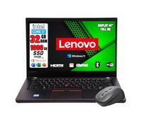 Lenovo GREEN EDITION, Pc portatile Intel Core i7 Pronto All'Uso office 365, Notebook Con Display HD da 14", Ram 32Gb, SSD 1Tb, Garanzia Italiana con mouse wireless in omaggio