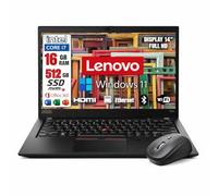Lenovo GREEN EDITION T480s, Pc portatile Intel Core i7-8th Pronto All'Uso office 365, Notebook Con Display HD da 14", Ram 16Gb, SSD nvme 512 GB, Garanzia Italiana con mouse wireless in omaggio