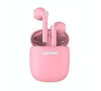 Lenovo HT30 - Auricolari Bluetooth 5 Stereo senza fili, auricolari auricolari auricolari con controllo touch, microfono incorporato, scatola di ricarica compatta - rosa