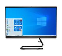 Lenovo IdeaCentre AIO 3, computer All-in-One da 24", processore mobile AMD Ryzen 3 4300U, grafica integrata, 8 GB DDR4, SSD M.2 Name 256 GB, unità DVD RW, Windows 10, F0EW005TUS, nero business