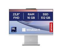 Lenovo IdeaCentre Computer desktop All-In-One, Display 24" FHD, Intel Core Ultra 5 226V, 512GB SSD, RAM 16GB, Altoparlanti Harman, WiFi 6, Windows 11 H, Tastiera + Mouse Wireless