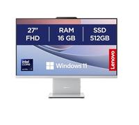 Lenovo IdeaCentre Computer desktop All-In-One, Display 27" FHD, Intel Core Ultra 7 256V, 512GB SSD, RAM 16GB, Altoparlanti Harman, WiFi 6, Windows 11 H, Tastiera + Mouse Wireless