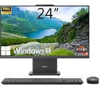 Lenovo IdeaCentre - Computer desktop all-in-one, display FHD da 24", AMD Ryzen 5 6 core 7535HS, 64 GB DDR5, SSD da 1 TB, Wi-Fi 6, ingresso e uscita HDMI, KB e mouse wireless, Windows 11 Home