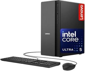 Lenovo IdeaCentre Secure & Productive Business Tower Desktop, Intel 10-Core Ultra 5 225, 32GB DDR5 RAM, 1TB di storage (512GB SSD & 500GB HDD), HDMI + VGA, Wi-Fi 6E, RJ-45, USB-C, Windows 11 Pro