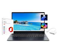 Lenovo IdeaPad 1 - Computer portatile FHD da 15,6", con Microsoft Office 2024 a vita gratuita, AMD Ryzen 3 7320U, 4 GB di RAM, SSD da 512 GB, Windows 11 Pro, Abyss Blue, Wi-Fi 6, con scheda SD da 128