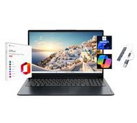 Lenovo Ideapad 1 - Computer portatile FHD da 15,6", con Microsoft Office 2024 a vita gratuita, AMD Ryzen 5 7520U, 8 GB di RAM, SSD da 256 GB, Windows 11 Pro, Abyss Blue, con hub USB
