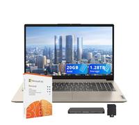 Lenovo IdeaPad 1 - Computer portatile HD da 15,6", Intel Celeron N4500, 20 GB di RAM, SSD da 1 TB+128 GB eMMC, grafica Intel UHD, Copilot, tastierino numerico, webcam, Office 365 1 anno, Windows 11