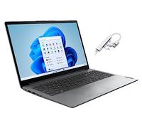 Lenovo Ideapad 1 - Computer portatile HD da 15,6", processore AMD Athlon Silver 7120U, 4 GB di RAM DDR5, SSD da 128 GB, scheda grafica AMD Radeon, Windows 11 Home, grigio con hub USB 3.0