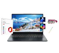 Lenovo Ideapad 1 - Computer portatile touchscreen FHD da 15,6", con Microsoft Office 2024, AMD Ryzen 5 7520U, 8 GB di RAM, SSD da 1 TB, Windows 11 Pro, blu abisso, con penna stilo e custodia