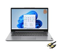 Lenovo IdeaPad 14 '' HD Laptop, 12th Gen Intel 6-Core i3-1215U, 12GB RAM, 1TB PCIe SSD, USB-C, HDMI, lettore di schede SD, WiFi 6, lettore FP, cavo HDMI SPS, Win 11, Cloud Grey (14IAU7)