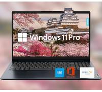 Lenovo IdeaPad 15,6" HD antiriflesso w/1 anno Microsoft 365, 12GB RAM, 640GB SSD, Windows 11 Pro, processore Intel, WiFi 6, HDMI, USB-C, lettore di schede SD, fino a 9,5 ore di durata della batteria
