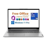 Lenovo IdeaPad 1i - Computer portatile FHD da 15,6", con ufficio a vita, Intel Core i5-1335U, 16 GB di RAM, SSD da 512 GB, grafica Intel Iris Xe, Wi-Fi 6,10 ore batteria Win 11 Pro, grigio nuvola