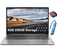 Lenovo IdeaPad 1i - Computer portatile HD da 15,6" (8 GB di RAM, SSD da 512 GB + 128 GB eMMC, Microsoft Office 365, Intel Celeron N4500) per studenti, casa, lavoro, tastierino numerico, HDMI, Wi-Fi 6