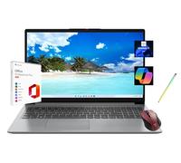 Lenovo Ideapad 1i - Computer portatile touchscreen FHD da 15,6", con Microsoft Office 2024, Intel Core i3-1215U, RAM da 16 GB, SSD da 512 GB, Windows 11 Pro, grigio nuvola, con mouse e penna stilo