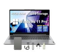 Lenovo IdeaPad 1i - Computer portatile touchscreen FHD da 15,6", Intel i3-1215U, 40 GB di RAM, 1,16 TB di memoria (SSD da 1 TB e docking station da 160 GB), grafica Intel UHD, webcam HD, tastierino