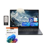 Lenovo IdeaPad 1i - Computer portatile touchscreen FHD da 15,6", Intel i5-1235U, 16 GB di RAM, 672 GB di memoria (SSD da 512 GB + set docking station da 160 GB), scheda grafica Intel Iris Xe, Num Pad