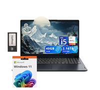 Lenovo IdeaPad 1i - Computer portatile touchscreen FHD da 15,6", Intel i5-1235U, 40 GB di RAM, 2,16 TB di memoria (SSD da 2 TB + set docking station da 160 GB), scheda grafica Intel Iris Xe, Num Pad