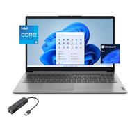 Lenovo IdeaPad 1i - Laptop per affari e studenti, display FHD 15,6", Core i5-1235U di 12a generazione (fino a 4,4 GHz), RAM da 8 GB, SSD PCIe da 512 GB, tastiera, WiFi 6, USB-C, lettore di schede SD,