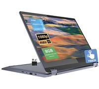 Lenovo IdeaPad 2023 - Chromebook Flex 3i Spin 2 in 1, laptop convertibile Intel Pentium Silver N6000, touchscreen FHD IPS da 15,6", 8 GB di RAM, 64 GB eMMC, WiFi 6, Chrome OS+MarxsolCables, Abyss Blue