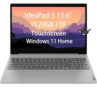 Lenovo IdeaPad 3 - Computer portatile aziendale touchscreen da 15,6" (Intel Core i3-1115G4, 20 GB di RAM, SSD PCIe da 1 TB, (Beats i5-8265U)) Wi-Fi 6, cavo HDMI IST, Win 11 Home - Modello 2023 grigio