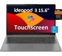 Lenovo IdeaPad 3 - Computer portatile touchscreen FHD da 15,6" (16 GB di RAM, SSD da 512 GB, Intel Core i3), per studenti a casa e università, cornice stretta, webcam, durata della batteria di 12 ore