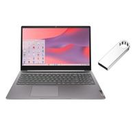 Lenovo IdeaPad 3i Chromebook 15,6" FHD 1920 x 1080 Display | Intel Celeron N4500 1.1GHz | Grafica Intel UHD | Fotocamera | Grigio | 4GB RAM | SSD 64GB | Chrome OS | Bundle con 64GB USB Flash Drive