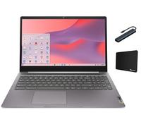 Lenovo IdeaPad 3i Chromebook 15,6" FHD Laptop, Intel Celeron N4500, 4 GB di memoria, 64 GB eMMC Storage, Chrome OS, grigio artico con accessori