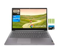 Lenovo IdeaPad 3i - Chromebook FHD da 15,6", processore Intel Celeron N4500, 4 GB di RAM, 192 GB di memoria (64 GB eMMC + 128 GB di memoria flash), webcam, Wi-Fi 6, Bluetooth, lettore di schede SD,
