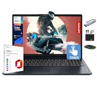 Lenovo IdeaPad Computer portatile 2025, touchscreen FHD da 15,6", Intel i5 a 10 core, grafica Intel Iris Xe, 40 GB di RAM, 2,5 TB di memoria (SSD da 2 TB + 500 GB Ext), MarxsolAccessory, Win 11 Pro