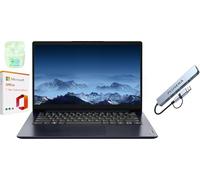 Lenovo IdeaPad - Computer portatile aziendale da 14", 4 GB di RAM e 1,6 TB di memoria (SSD da 1 TB, eMMC da 128 GB+set docking station da 512 GB), Windows 11 Pro con Microsoft 365 di 1 anno, Intel