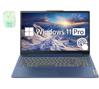 Lenovo IdeaPad - Computer portatile da 15,6" con touchscreen FHD, SSD da 16 GB di RAM, 1 TB, AMD Ryzen 7, Windows 11 Pro con Microsoft Office Lifetime Suite, tastiera retroilluminata, auricolari