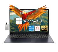 Lenovo IdeaPad - Computer portatile FHD da 15,6", processore Intel Pentium Silver N6000, 12 GB di RAM, SSD PCIe da 512 GB, webcam HD 720P, Dolby Audio, 1 anno di ufficio, blu, Win 11, scheda USB
