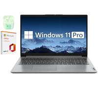 Lenovo IdeaPad Essential Computer portatile da 15,6", Windows 11 Pro con Microsoft Office Lifetime Suite, processore Intel Dual Core, auricolari PLUSERA (Intel Dual-Core, 12 GB di RAM, SSD da 512 GB +