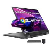 Lenovo IdeaPad Flex 5i 14" WUXGA 2-in-1 Touchscreen Chromebook, Intel i3-1315U, 8 GB di RAM, 288 GB di memoria (128 GB eMMC + docking station da 160 GB), grafica UHD, tastiera retroilluminata, Wi-Fi