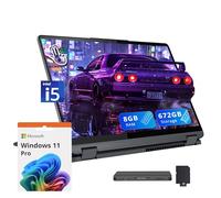 Lenovo IdeaPad Flex 5i 14" WUXGA Touch 2-in-1 Laptop, Intel i5-1235U, 8GB LPDDR4X, 672GB di storage (512GB SSD + 160GB Docking Station), tastiera retroilluminata, lettore di impronte digitali, Wi-Fi 6