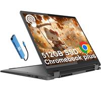 Lenovo IdeaPad Flex 5i Chromebook Plus 14" FHD+ 2-in-1 Touchscreen Laptop (Intel 6-Core i3-1315U, 8GB RAM, 512GB SSD) Business, Casa, Studenti, Webcam 1080p, KB retroilluminato, IST HUB, Chrome OS