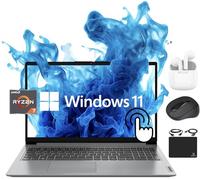 Lenovo Ideapad Laptop 2024 Flagship, display touch FHD IPS da 15,6", Octa-Core AMD Ryzen 7 5700U (Beats i7-1265U), 16GB RAM, 512GB SSD, Radeon Graphics, webcam, WiFi 6, 10+ ore,