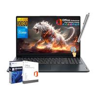Lenovo IdeaPad - Laptop aziendale con licenza ufficio a vita, touchscreen FHD da 15,6", Intel 10-Core i5-1235U, 24 GB di RAM, SSD da 1 TB, Windows 11 Pro, tastiera numerica, Wi-Fi 6, con penna stilo