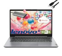 Lenovo IdeaPad Laptop con Microsoft Office for Students, CPU Intel ad alte prestazioni, 12 GB di RAM, 1 TB Cloud e 640 GB di archiviazione, lettore di schede SD, WiFi 6, Windows 11 S, hub 8 in 1, cavo