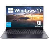 Lenovo IdeaPad Laptop, Display FHD da 15,6 pollici, processore Intel Pentium Silver N6000, Windows 11 Home, 12 GB RAM, SSD da 256 GB, Microsoft 365 Personal, USB Type-C, lunga durata della batteria,