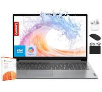 Lenovo IdeaPad Laptop per Business Student 2025, display da 15,6 pollici, 12 GB di RAM + 1,1 GB di memoria (SSD da 500 GB +128 GB eMMC +500 GB Ext), processore Intel Core Dual Core, WiFi 6