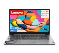 Lenovo IdeaPad Laptop per studenti, Office 365 di 1 anno, CPU Intel ad alte prestazioni, 8 GB di RAM, 384 GB di memoria (128 GB eMMC + 256 GB MSD), lettore di schede SD, WiFi 6, Windows 11 S, hub 8 in