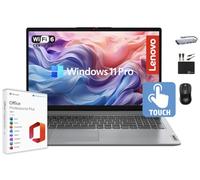 Lenovo IdeaPad Laptop - Schermo touchscreen IPS FHD da 15,6" per aziende, 16 GB di RAM, 1 TB di memoria (SSD da 500 GB + 500 GB esterni), Intel i3 a 6 core, Wi-Fi 6, batteria lunga, MarxsolAccessory,