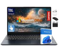 Lenovo IdeaPad - Laptop touchscreen da 15,6" 2025, Intel i5 a 10 core, Lifetime Office 2024, Copilot AI, 40 GB di RAM, 1,5 TB di memoria (SSD da 1 TB + 500 GB Ext), HubxcelAccessory, batteria lunga