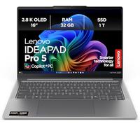 Lenovo IdeaPad Pro 5 16AKP10 Copilot+ PC 350 Computer portatile 40,6 cm (16") 2.8K 32 GB LPDDR5x-SDRAM 1 TB SSD Wi-Fi 7 (802.11