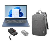 Lenovo IdeaPad Slim 3 15ABR8 R7 16G 512G 11H + B210 Backpack + Lenovo 600 Bluetooth Mouse + 65W Adapter USB-C Processore AMD Ryzen 7 5825U da 2 GHz fino a 4,5 GHz, Windows 11 Home 64, 512 GB SSD M.2 2