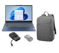 Lenovo IdeaPad Slim 3 15ABR8 R7 16G 512G 11H + B210 Backpack + Lenovo 600 Bluetooth Mouse + 65W Adapter USB-C Processore AMD Ryzen 7 5825U da 2 GHz fino a 4,5 GHz, Windows 11 Home 64, 512 GB SSD M.2 2