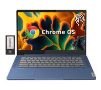 Lenovo - IdeaPad Slim 3 Chromebook, 14″ FHD IPS Touch Screen, MediaTek Kompanio 520, 4GB LPDDR4X, 224GB di archiviazione (64GB EMMC+160GB Docking Station Set), Webcam, WiFi 6, Chrome OS, Blu