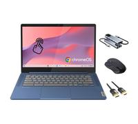 Lenovo IdeaPad Slim 3 Chromebook, 14" FHD LCD Touch Display, MediaTek Kompanio 520, 4GB RAM, 64GB eMMC, WiFi 6, Webcam, Micro SD Card Reader, USB-C, US Version KB, 3-in-1 Essential Bundle, Chrome OS